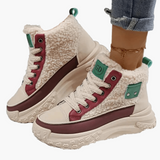 Poppy | Women's Platform High Top Trainers – Warm Lined Winter Sneaker Boots