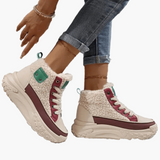 Poppy | Women's Platform High Top Trainers – Warm Lined Winter Sneaker Boots