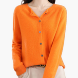 Camille | Women's Round Neck Knitted Cardigan – Classic Office & Everyday Style