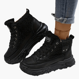 Poppy | Women's Platform High Top Trainers – Warm Lined Winter Sneaker Boots