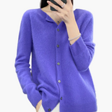 Camille | Women's Round Neck Knitted Cardigan – Classic Office & Everyday Style
