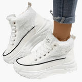 Poppy | Women's Platform High Top Trainers – Warm Lined Winter Sneaker Boots