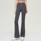 Charlotte | Women's Figure Enhancing Flared Trousers – Zip Fastening
