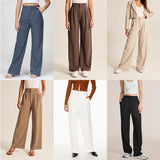 Kate | Women's High Waisted Wide Leg Trousers – With Practical Pockets