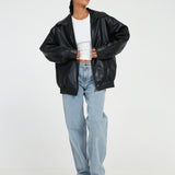 Elena | Women's Casual Leather Jacket – Stylish Biker Style Coat