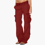 Olivia | Women's Cargo Trousers – Casual Multi-Pocket Style for Everyday