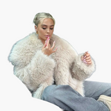 Eliza | Women's Elegant Faux Fur Jacket – Stylish Occasion Winter Coat