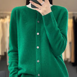 Eleanor | Women's Extra Fine Merino Wool Cardigan – Classic Knitwear