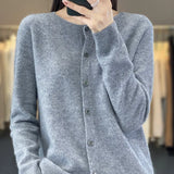 Eleanor | Women's Extra Fine Merino Wool Cardigan – Classic Knitwear