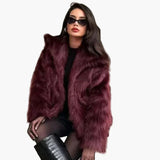 Eliza | Women's Elegant Faux Fur Jacket – Stylish Occasion Winter Coat