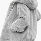 Maisie | Women's Oversized Fleece Jacket – Cosy Hooded Winter Coat