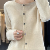 Eleanor | Women's Extra Fine Merino Wool Cardigan – Classic Knitwear