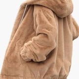 Maisie | Women's Oversized Fleece Jacket – Cosy Hooded Winter Coat