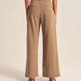 Kate | Women's High Waisted Wide Leg Trousers – With Practical Pockets