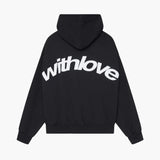 Riley | Unisex Oversized Hoodie – 'withlove' Print Urban Streetwear