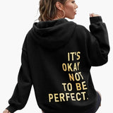 Maya | Women's Oversized Slogan Hoodie – Urban Streetwear Pullover