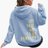 Maya | Women's Oversized Slogan Hoodie – Urban Streetwear Pullover
