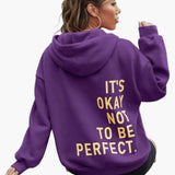 Maya | Women's Oversized Slogan Hoodie – Urban Streetwear Pullover