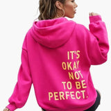 Maya | Women's Oversized Slogan Hoodie – Urban Streetwear Pullover