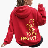 Maya | Women's Oversized Slogan Hoodie – Urban Streetwear Pullover