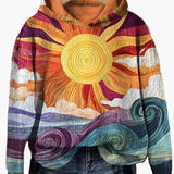 Daisy | Women's Graphic Hoodie – Sun & Sea Print Boho Pullover