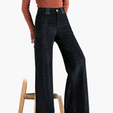 Amelia | Women's Corduroy Flared Trousers – Elegant Wide Leg Workwear